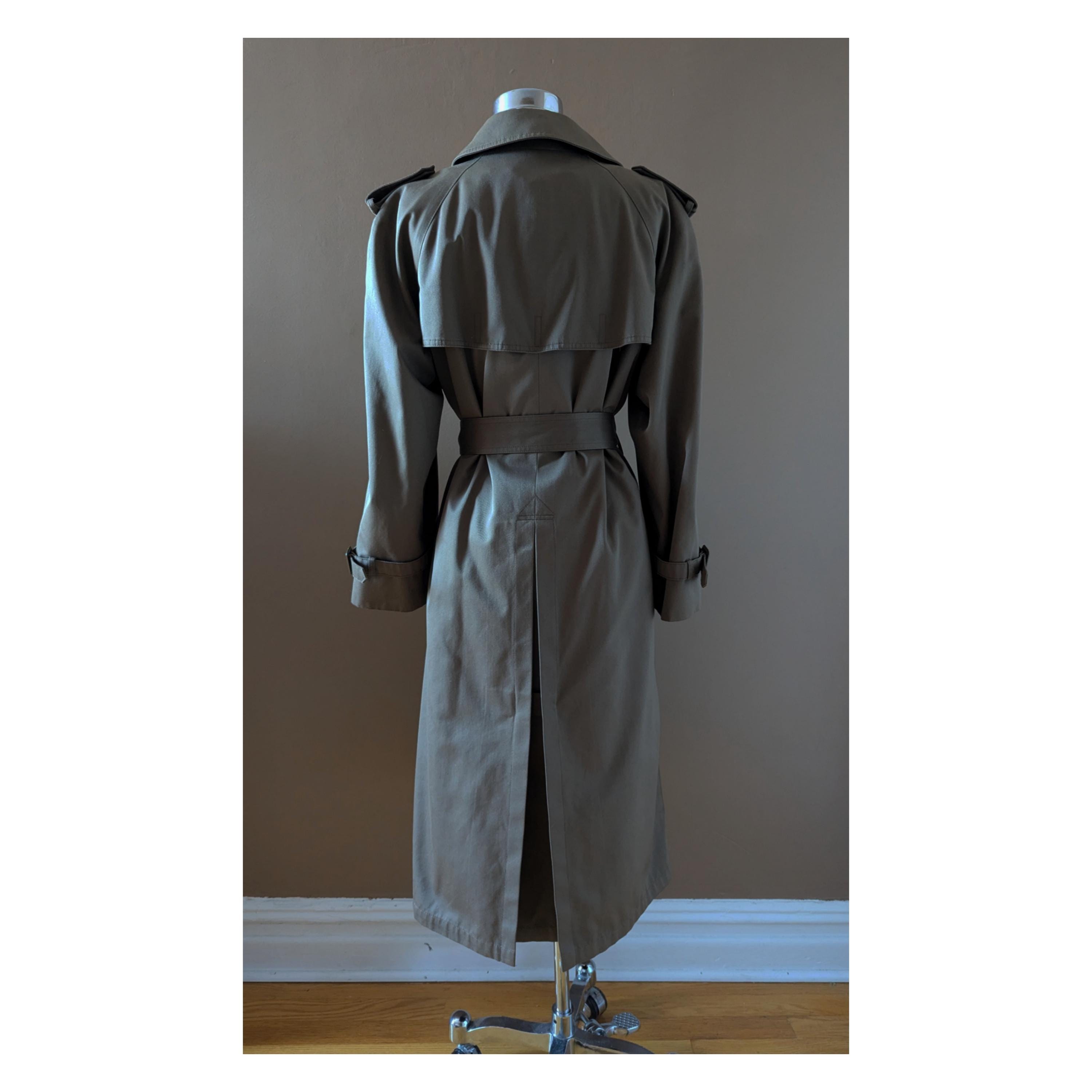 Vintage Women's Classic Trench Coat W/ Removable Wool Lining - Etsy