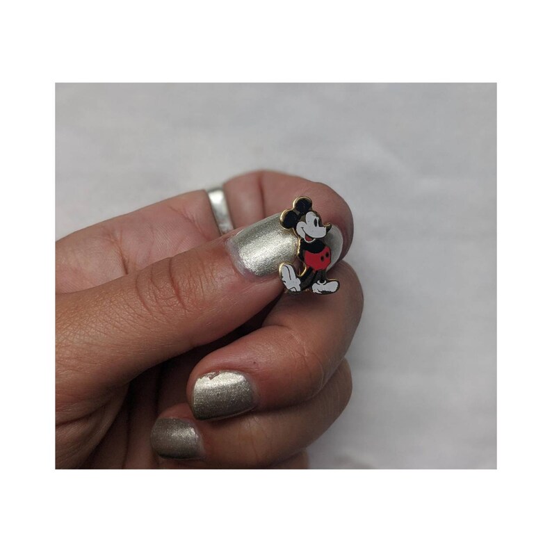 Vintage Miniature Mickey Mouse Pinback Pin