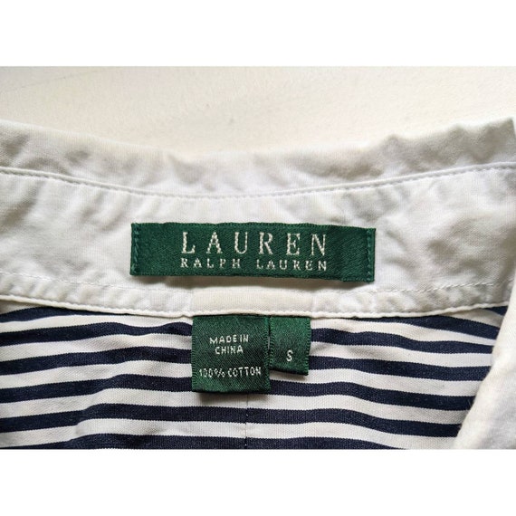 Vintage Ralph Lauren Classic Striped Women's Butt… - image 7