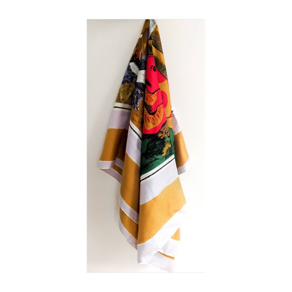 Vintage Pure Silk Scarf