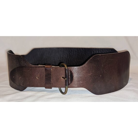 Vintage Barney's New York Leather Waist Belt - image 4