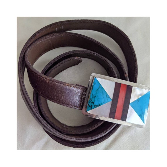 Vintage Leather Belt - image 1