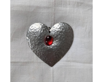 Colgante vintage metal corazón