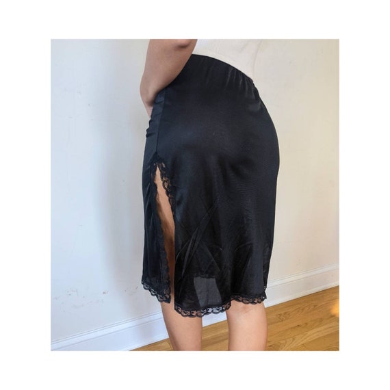Vintage Black Lace Slip