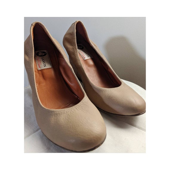 Vintage Lanvin Ballerina Wedge Pumps - image 3