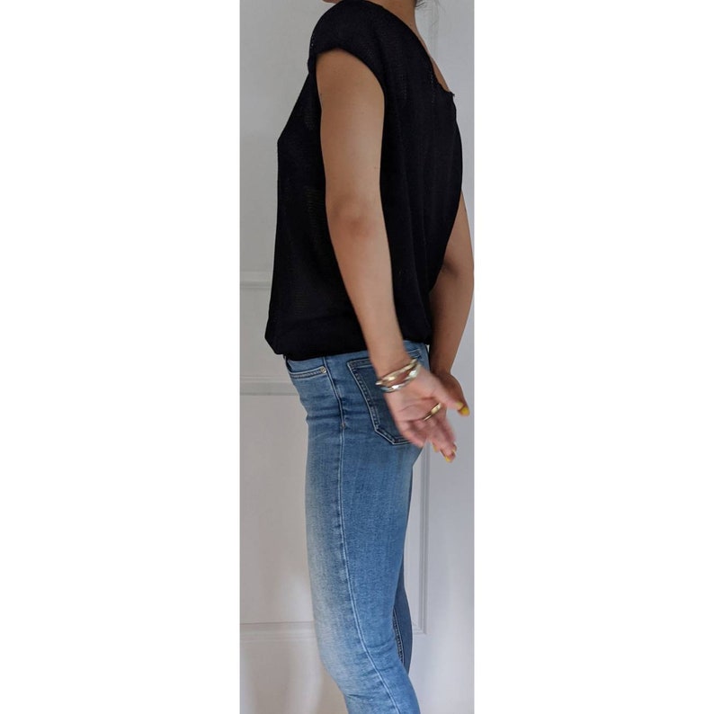 Vintage DKNY Mesh Tank w Adjustable Straps
