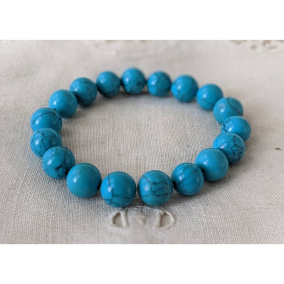 Vintage Beaded Turquoise Bracelet - image 2