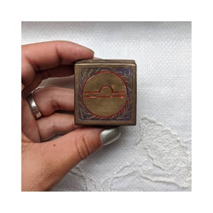 Miniature Engraved Copper Box