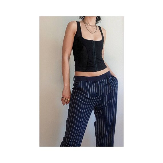 Vintage Armani Exchange Pinstripe Pant - Etsy