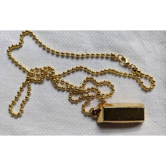 Vintage gold Bar Chain Necklace Etsy