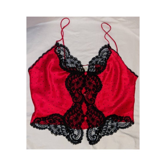 Vintage Victoria's Secret Silk + Lace Camisole - image 1