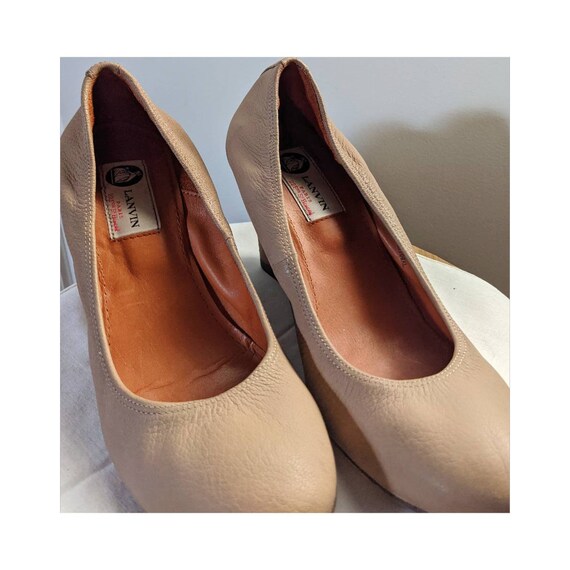 Vintage Lanvin Ballerina Wedge Pumps - image 8