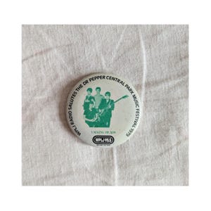 Vintage WPLJ Radio Talking Heads 1979 Concert Pin