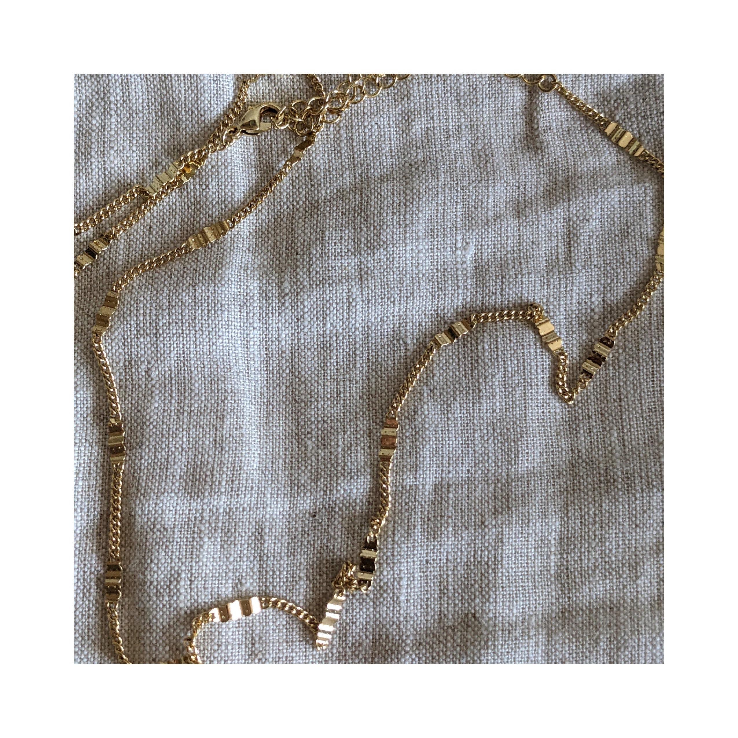 ■VINTAGE HOLLYWOOD■ Vintage Antique Chain Necklace VH2411N Givenchy Gold Chain Vintage Necklace – 24 Wishes Vintage Jewelry