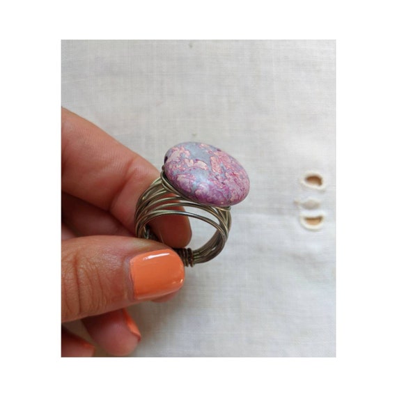 Vintage Wire Wrapped Statement Ring - image 2