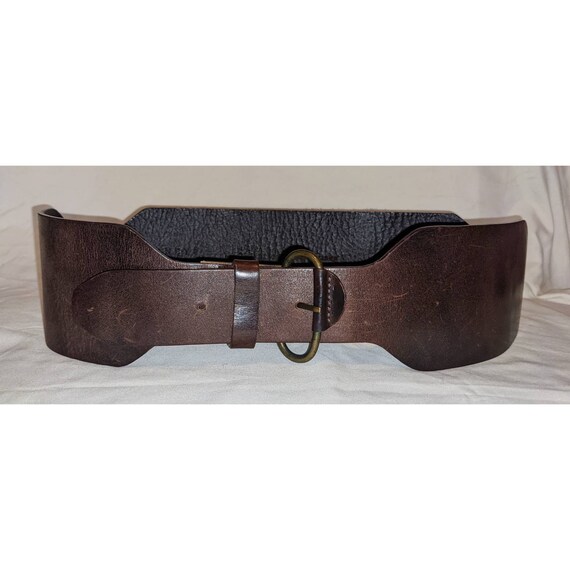 Vintage Barney's New York Leather Waist Belt - image 3