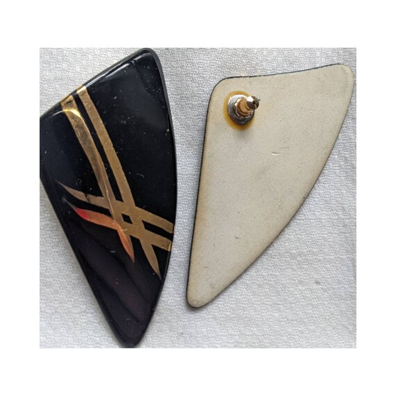 Vintage Ceramic Statement Earrings - image 3