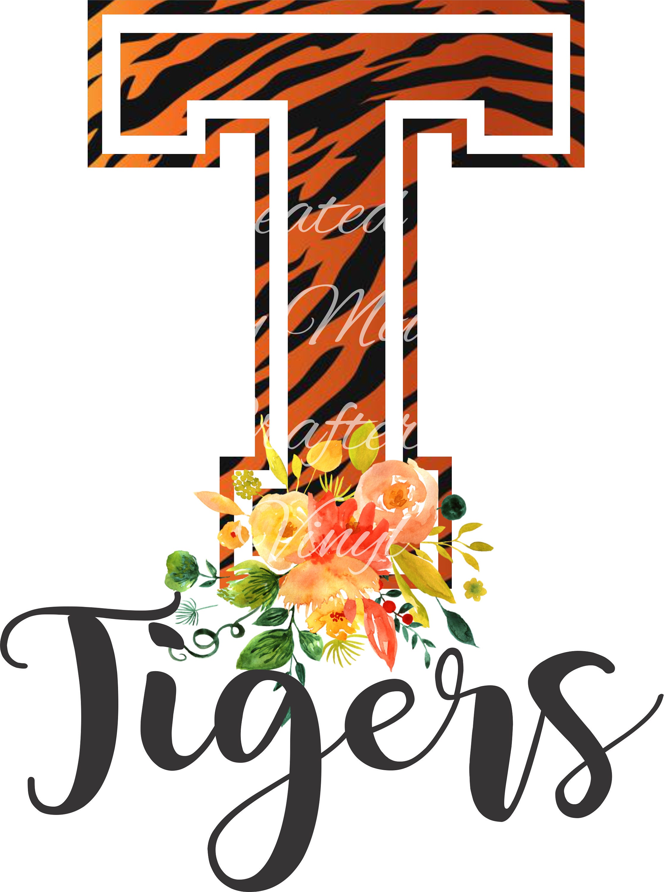 Tigers Football Sublimation Designs Digital Download Etsy