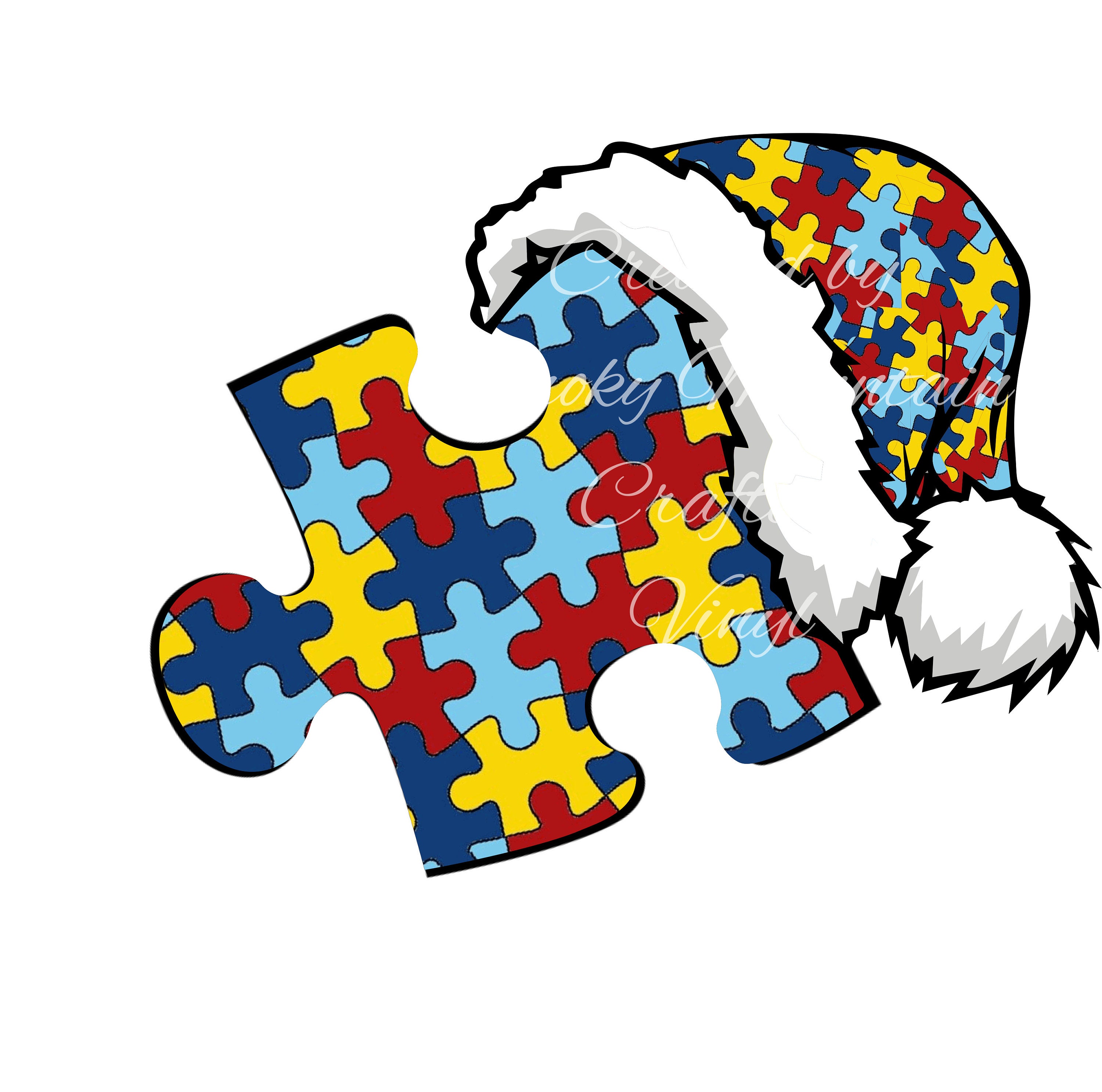 Autism Christmas PNG Digital Download Sublimation Designs Etsy