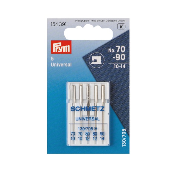 10-14 Sewing Machine Needles Jersey Number 70-90 Prym Pack of 5