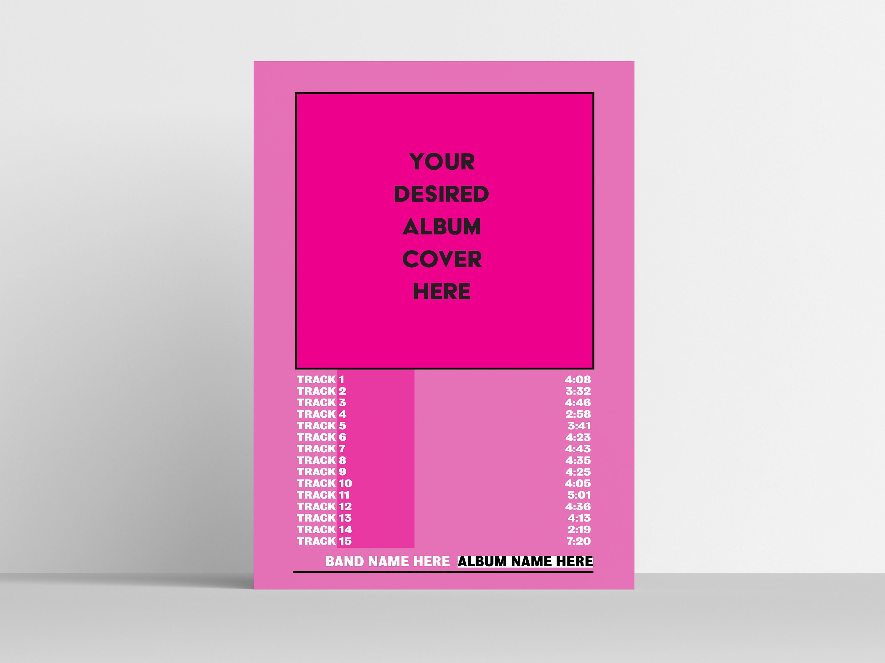 Tracklist Template Tracklist Template