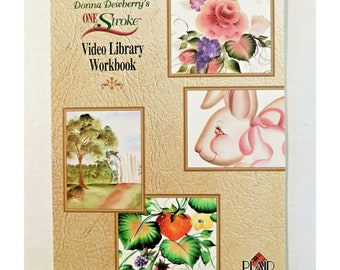 Plaid Donna Dewberry One Stroke Video Library Arbeitsbuch Dekorative Malerei