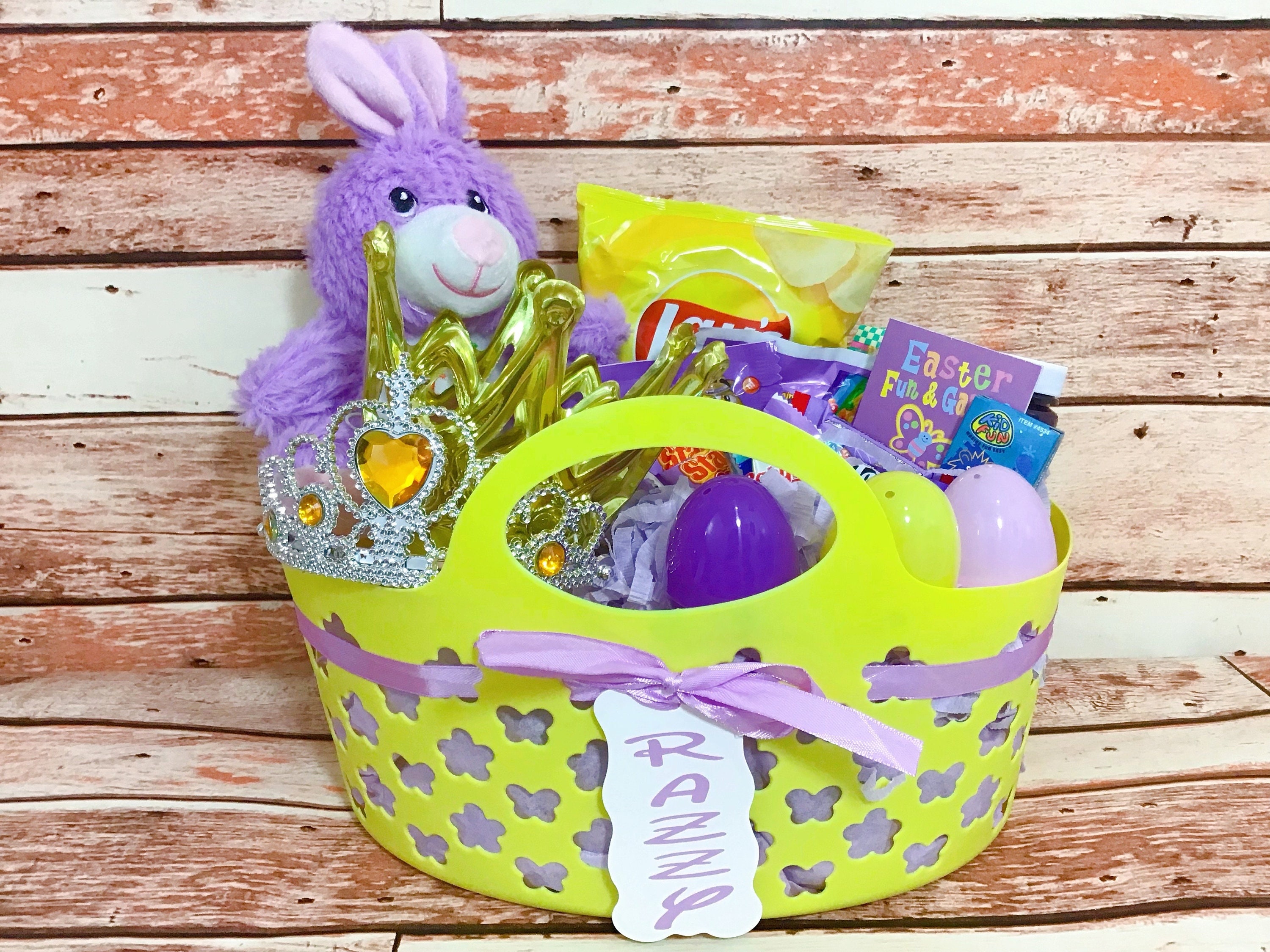 Prefilled & Personalized EASTER BASKETS/BUCKETS Etsy