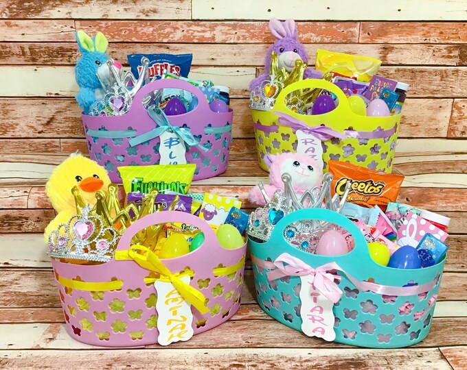 Prefilled & Personalized EASTER BASKETS/BUCKETS Etsy
