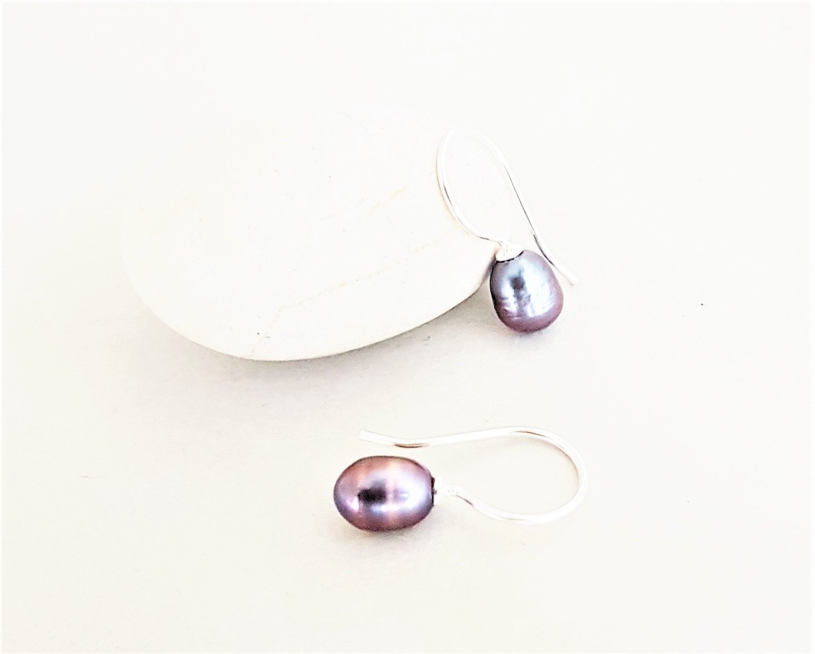 YR29 Set Echte Süßwasser Perlen Schmuck Ohrringe Ohrstecker