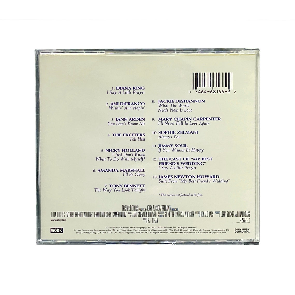 My Best Friend's Wedding Music From the Motion Picture Etsy