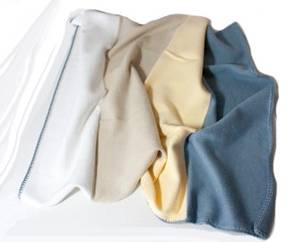 manta de bebé de punto a rayas hecha de algodón ÖKO TEX / manta de bebé de algodón