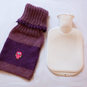 soft, knitted cover & baby hot water bottle 0.7 L