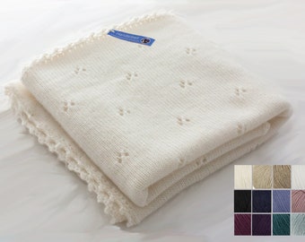 Made of 100% finest cashmere - baby blanket made of cashmere in your desired color and size, optionally with name/ cashmere wool baby