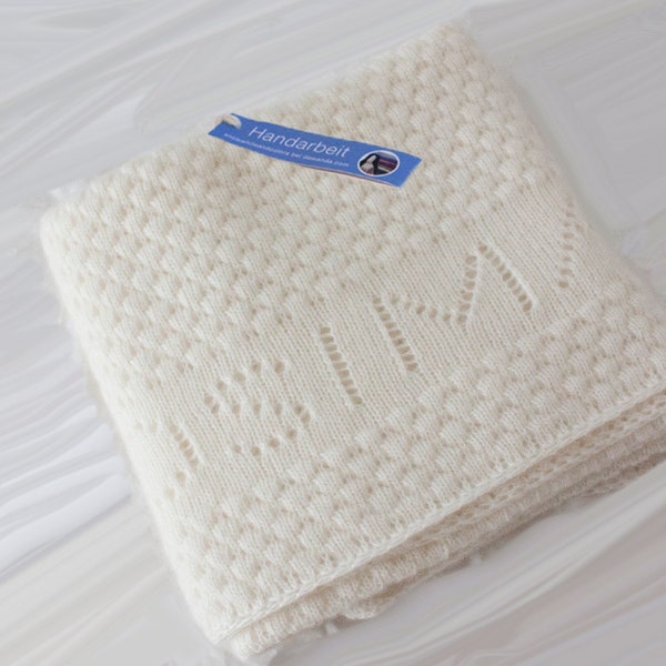 aus 100% feinstem Cashmere - Babydecke aus Kaschmir in Ihrer Wunschfarbe und -größe auf optional mit Namen/ cashmere wool babyblanket