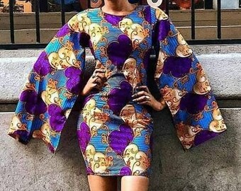 purple ankara dress