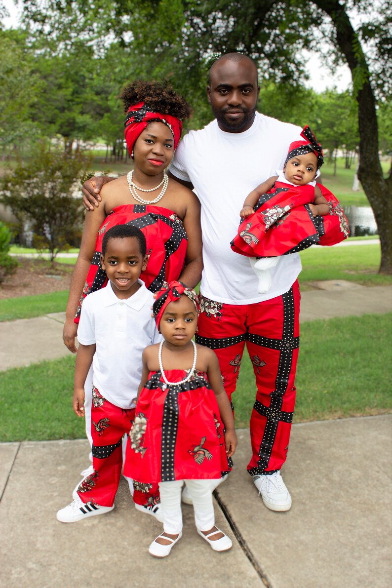 african family matching outfits