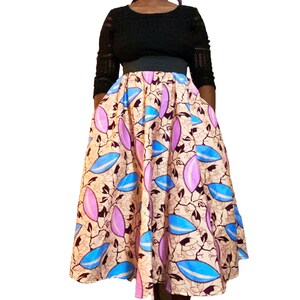 African Skirt/Circle skirt/Ankara skirt/Skater skirt/ African print skirts/Women Skirts/African fashion