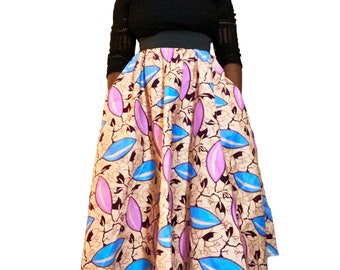 African Skirt/Circle skirt/Kente skirt/Skater skirt/Ankara Skirts/Fall skirt/African print skirts/Women Skirts/African fashion