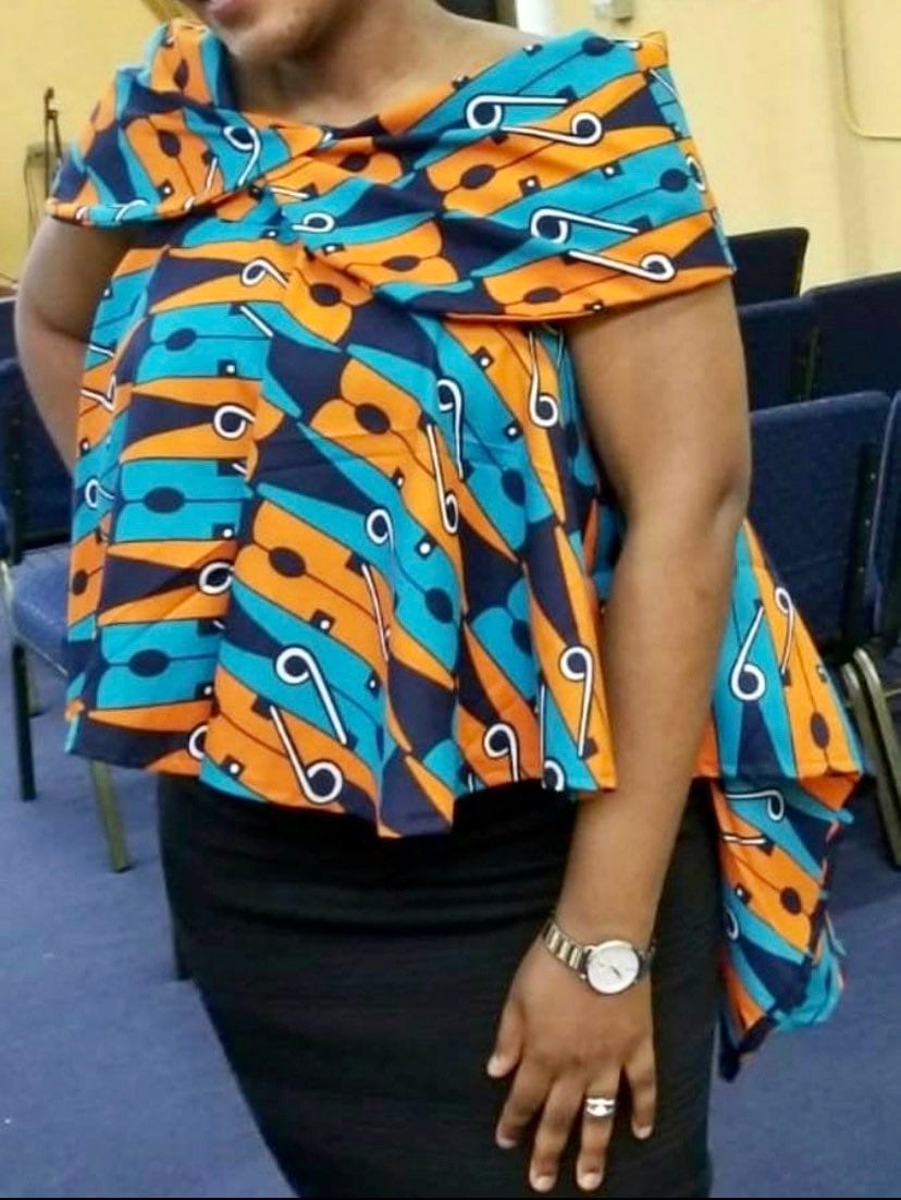 African Tops Ankara Tops High-low Top 