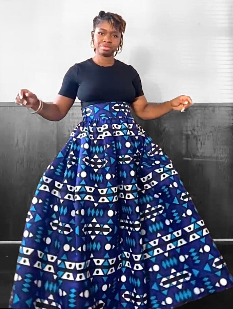 African Print Maxi Skirt maxi Ankara Skirt women Long Skirt