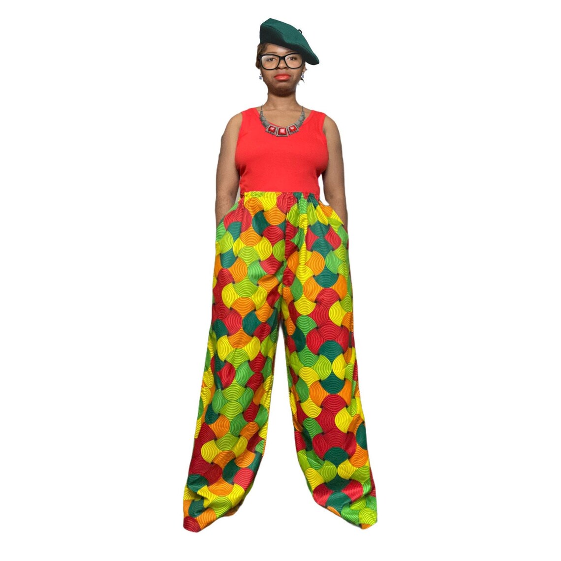 African Print Baggy Pants/ankara Wide Legged Women Pants/ Etsy