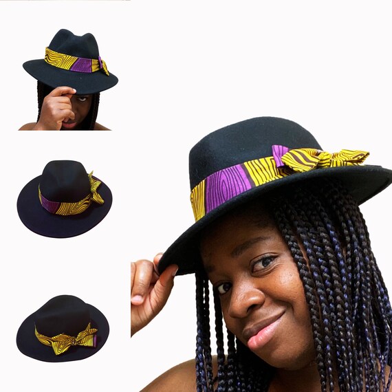 Dashiki Fedora Hat/wide Brim Hat/fedora 