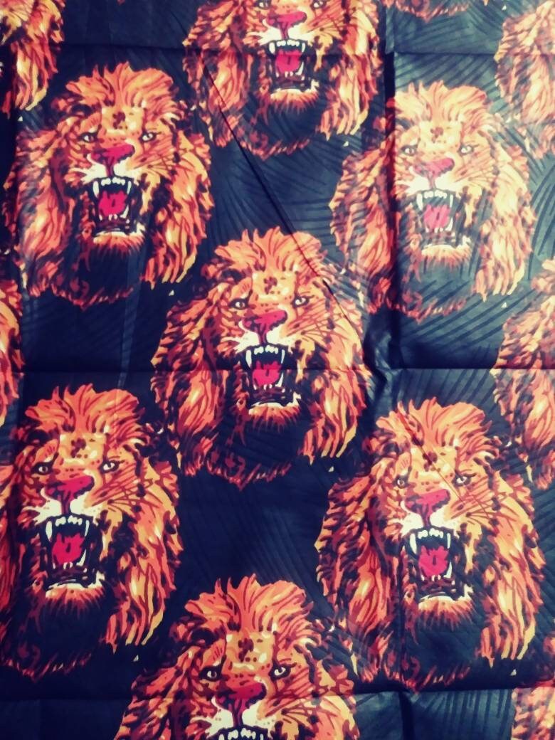 Featured image of post Lion Print Fabric : Check out our lion print fabric selection for the very best in unique or custom, handmade pieces from our fabric shops.