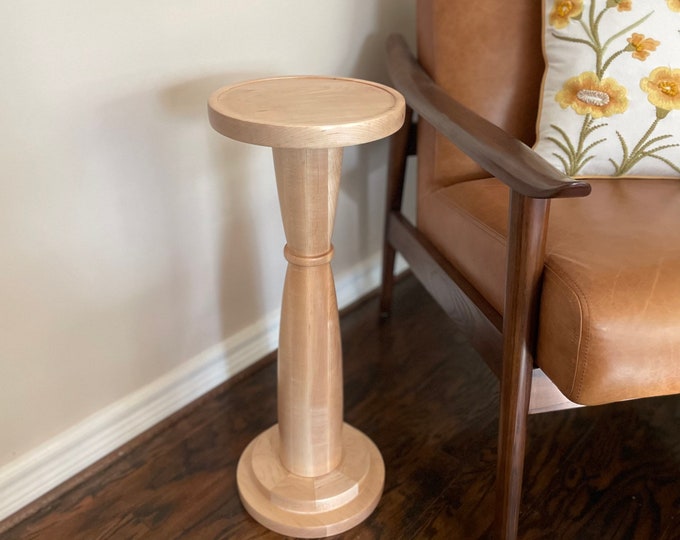Wood Drink Table Walnut - Etsy
