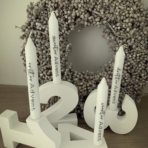 Advent numbers/ Advent wreath concrete