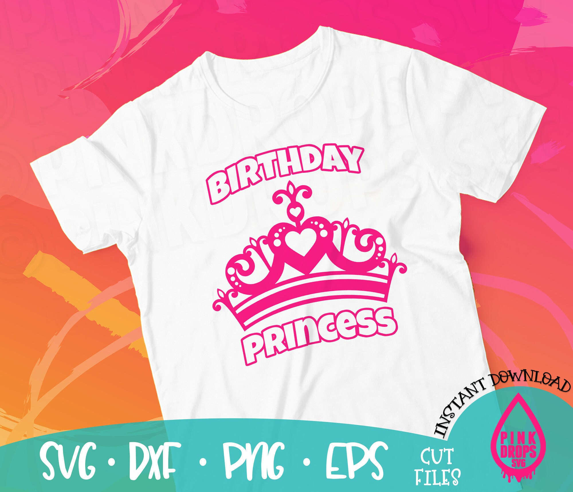 Download Birthday Princess Official Teenager Girls Svg Cricut Tee Etsy