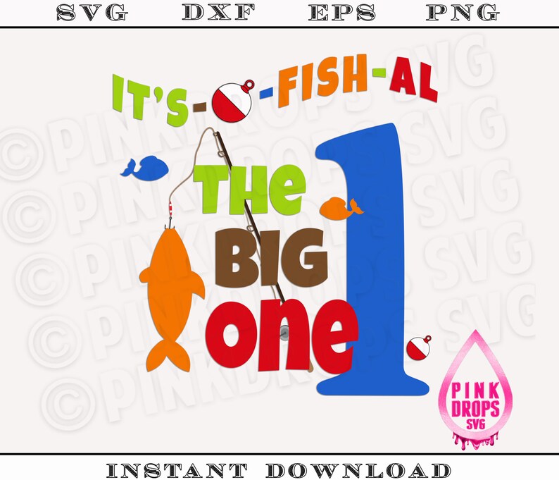 Download 1st Birthday Boy Gift Fishing Birthday SVG Cricut ...