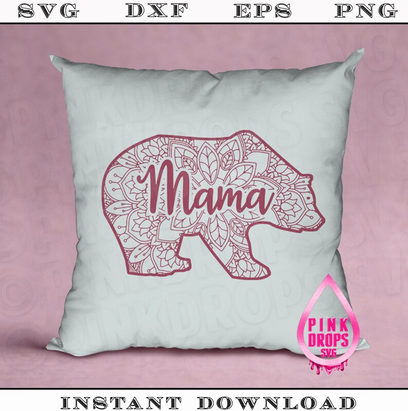 Download Layered Mama Bear Mandala Svg Design - Layered SVG Cut File