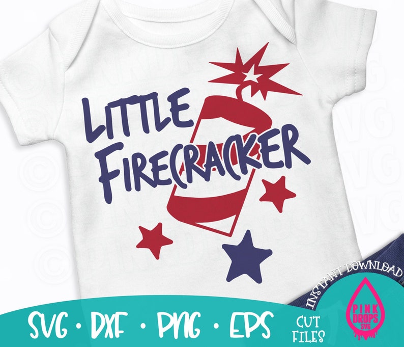 Download Little Firecracker SVG American Boy svg 4th of july svg | Etsy