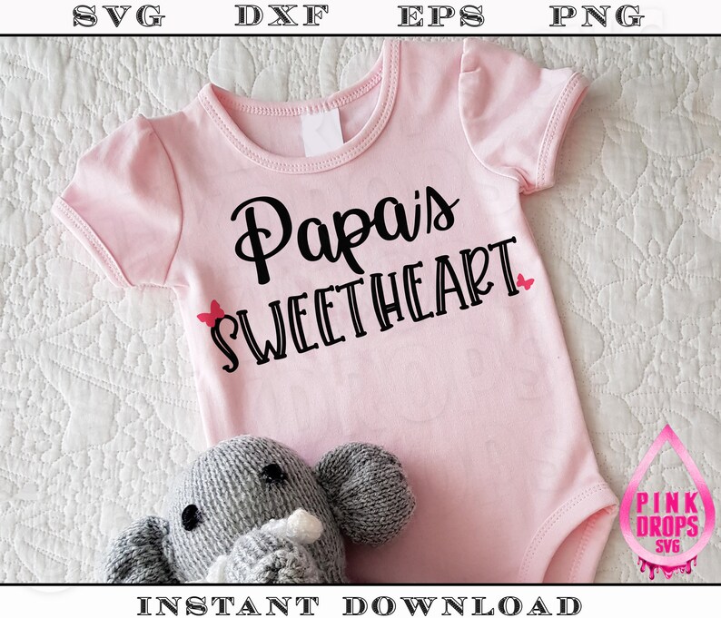 Download Papa's Sweetheart SVG Cricut Silhouette EPS PNG Dxf New | Etsy